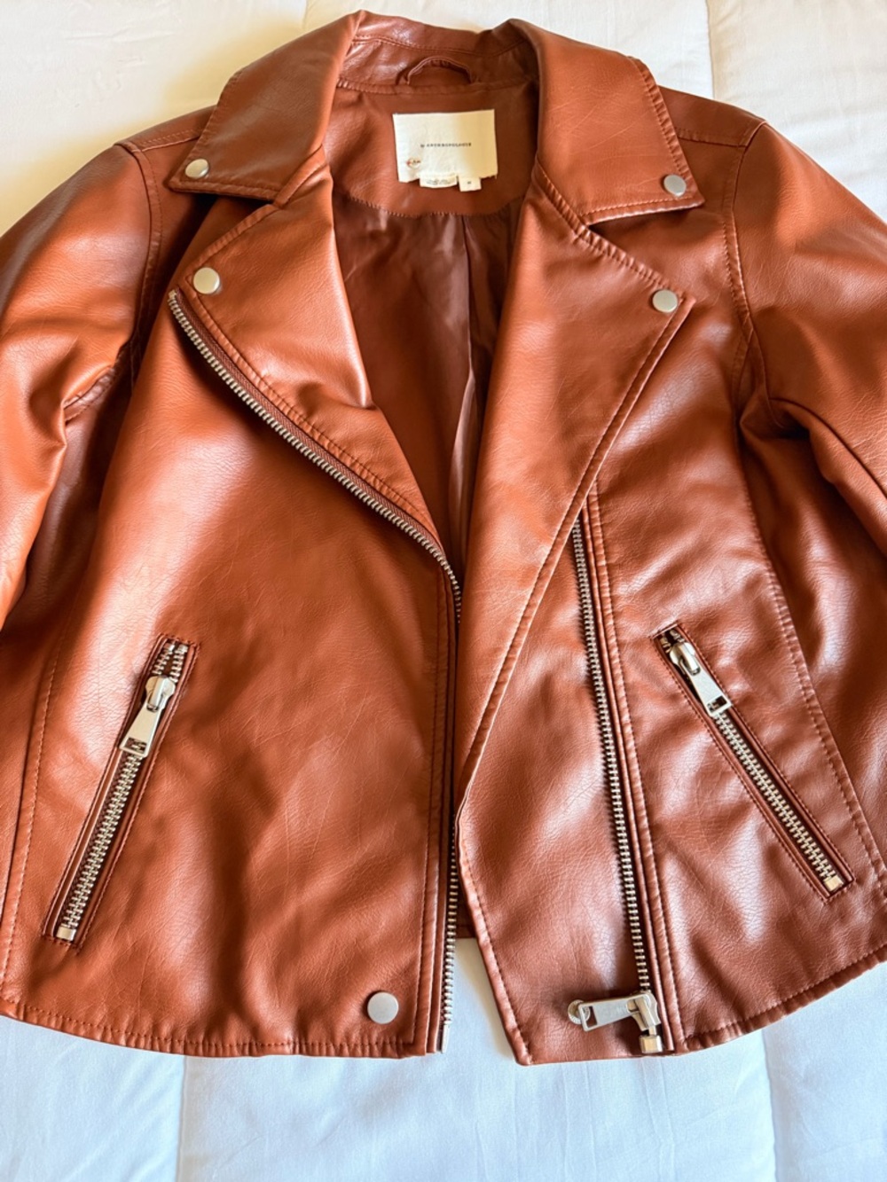 Anthropologie Faux Leather Moto Jacket - Picture 4 of 5